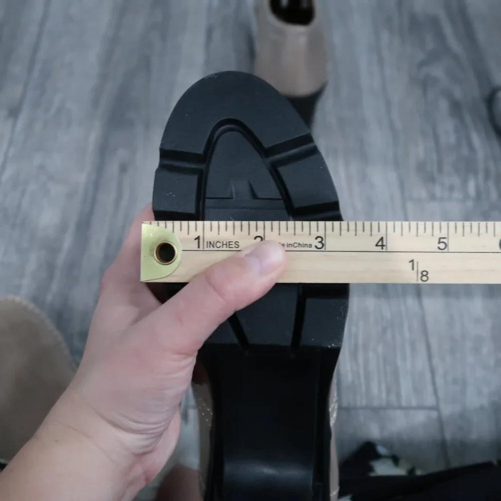 Dadawen Heels Womens 9 Brown Platform Oxfords Chunky Boxy Academia - Picture 14 of 15